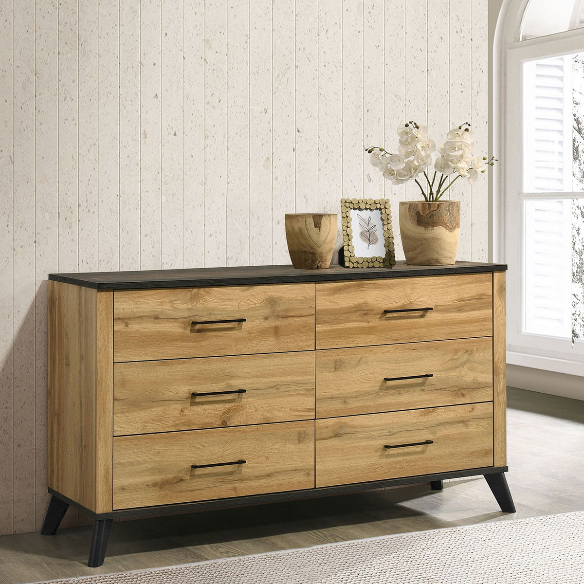 Fraser - 6 Drawer Dresser Cabinet - Natural