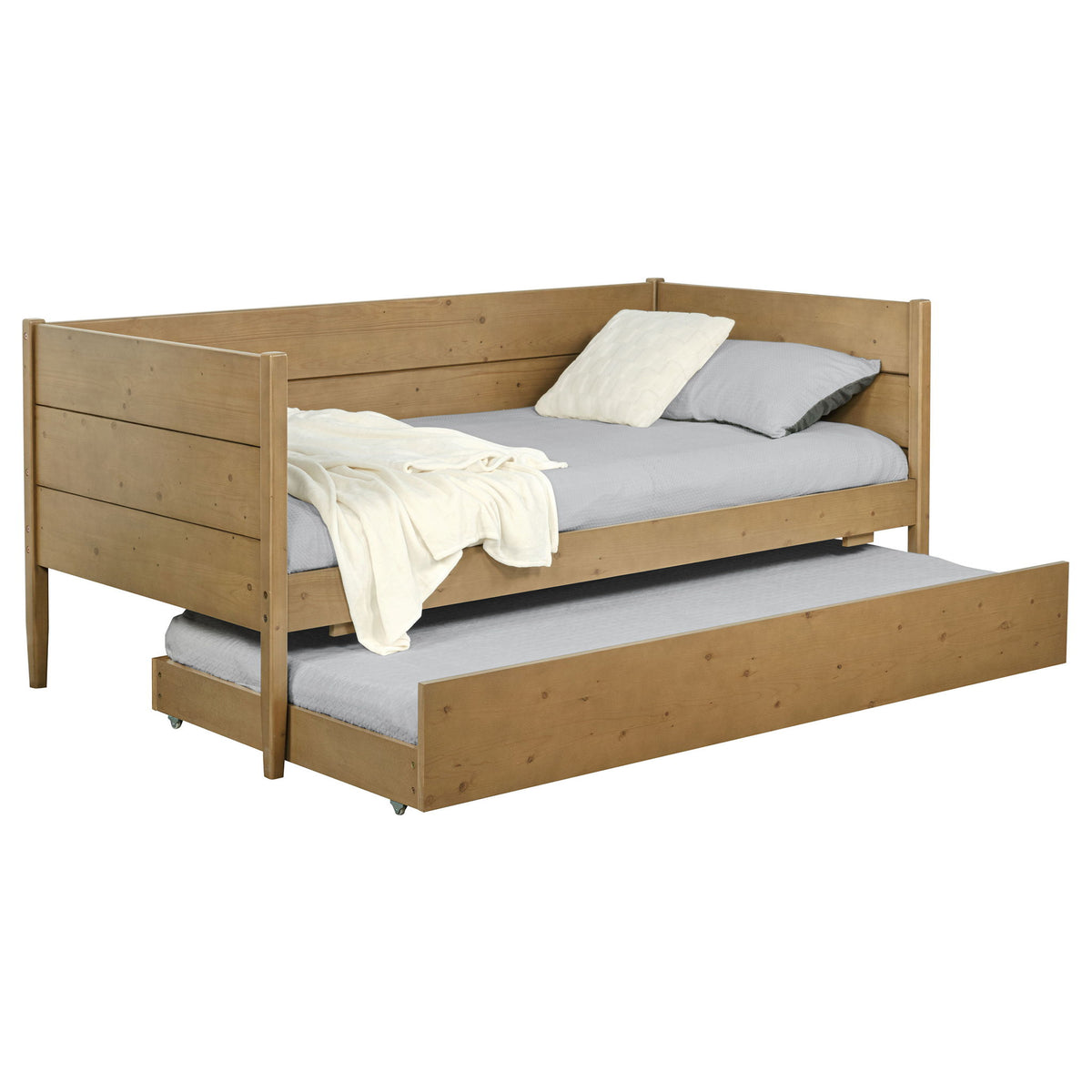 Stewart - Twin Daybed With Trundle - Natural