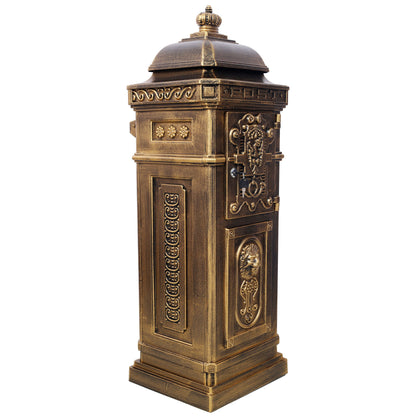 Mailboxs Residential Large-Capacity Letter Box, Rainproof Postbox Statue