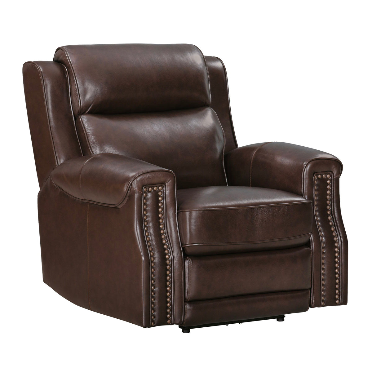 Hensley - Leather Power Reclining Sofa And 2 Recliners - Smooth Espresso