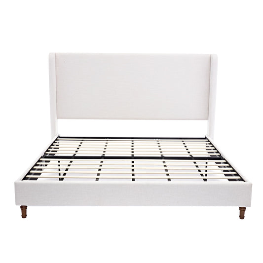 Harper - Tall Headboard Upholstered Bed / High Headboard / Elegant Simplicity / No Box Spring Needed