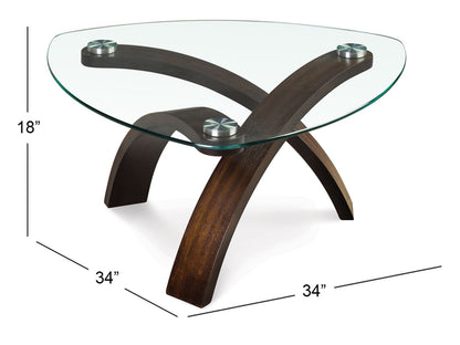Allure - Pie Shaped Cocktail Table Set