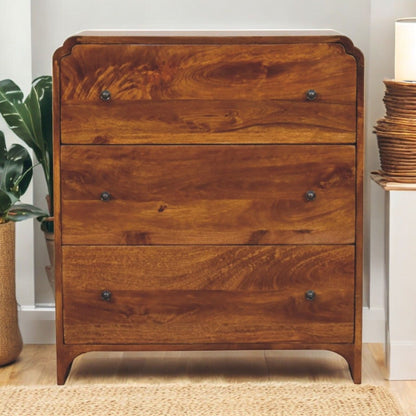 Newton - 3 Drawer Chest - Brown