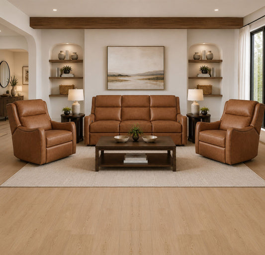 Channing - Power Zero Gravity Sofa P3 - Renaissance Cinnamon