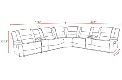 Bolton - Modular Reclining Sectional