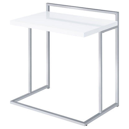 Rectangular Top Snack Table - White