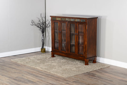 Santa Fe - Traditional Wood Bookcase - Dark Chocolate