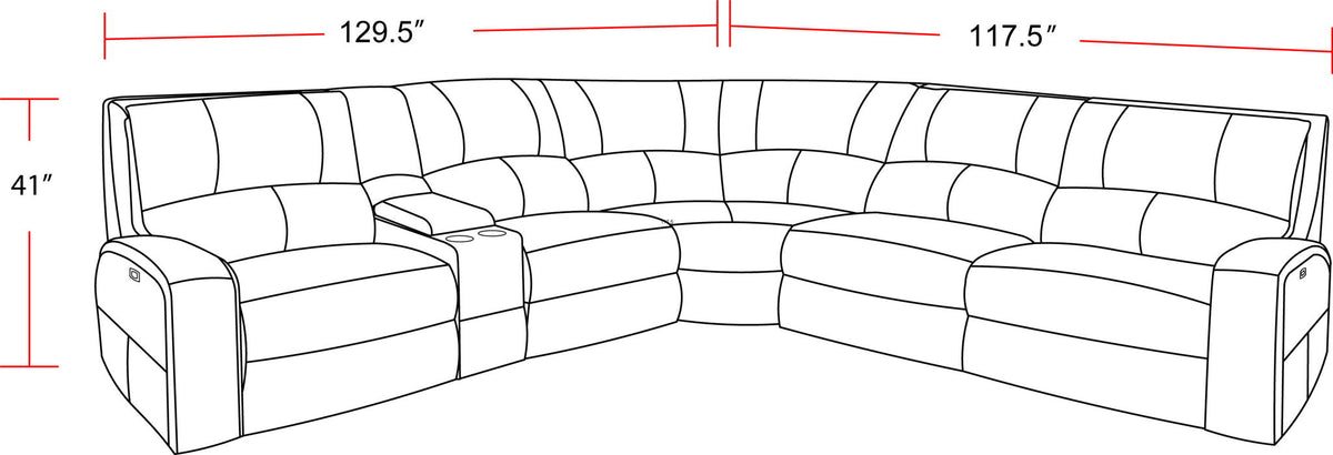 Swift - Power Reclining Sectional
