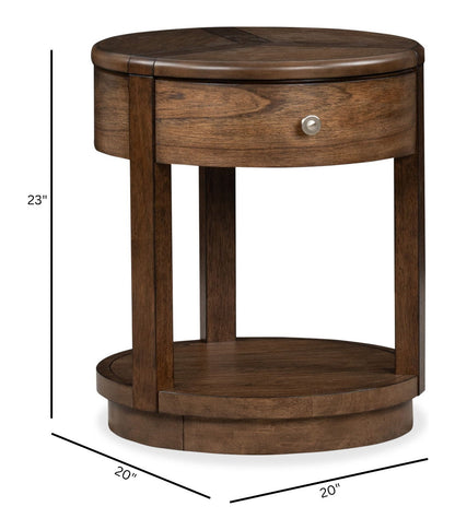 Connolly - Drawer End Table - Brown