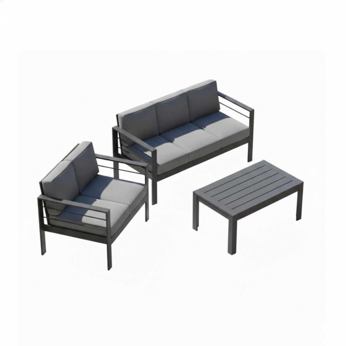 Outdoor Patio Set All-Weather With Thick Cushions