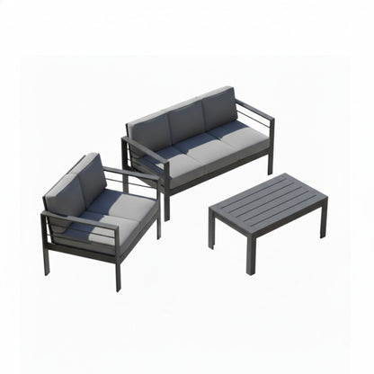 Outdoor Patio Set All-Weather With Thick Cushions
