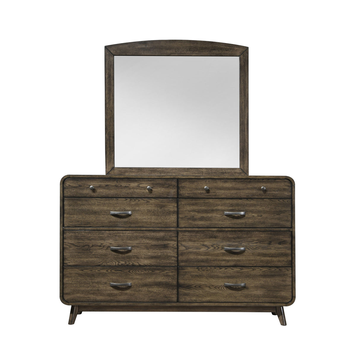 Rex - Mirror - Walnut Brown