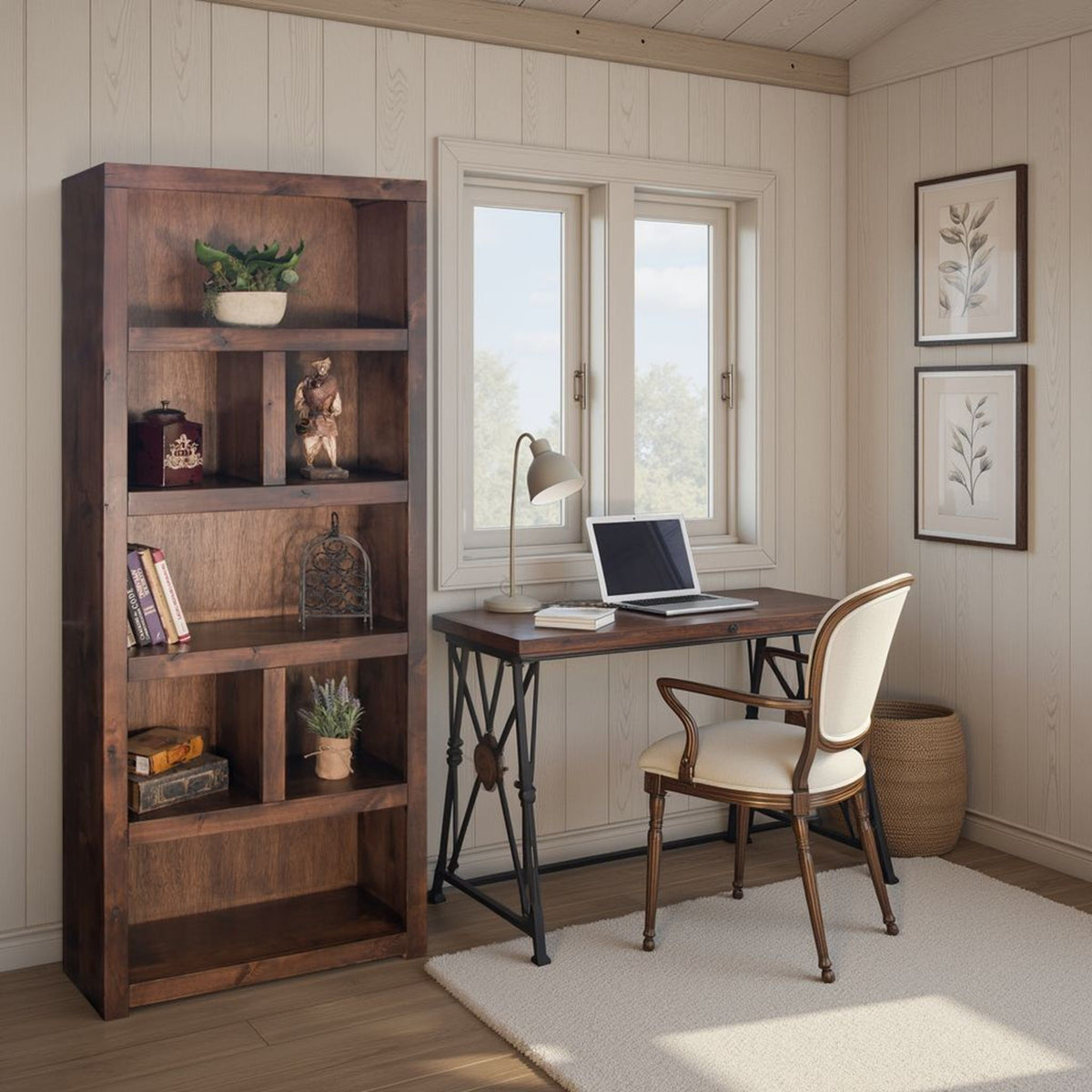 Closed Back High Bookcase