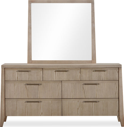 Sumire - Seven Drawer Ash Wood Dresser - Ginger