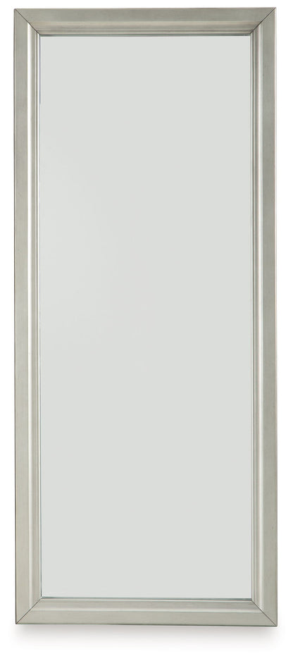 Evesen - Floor Standing Mirror With Storage - Champagne