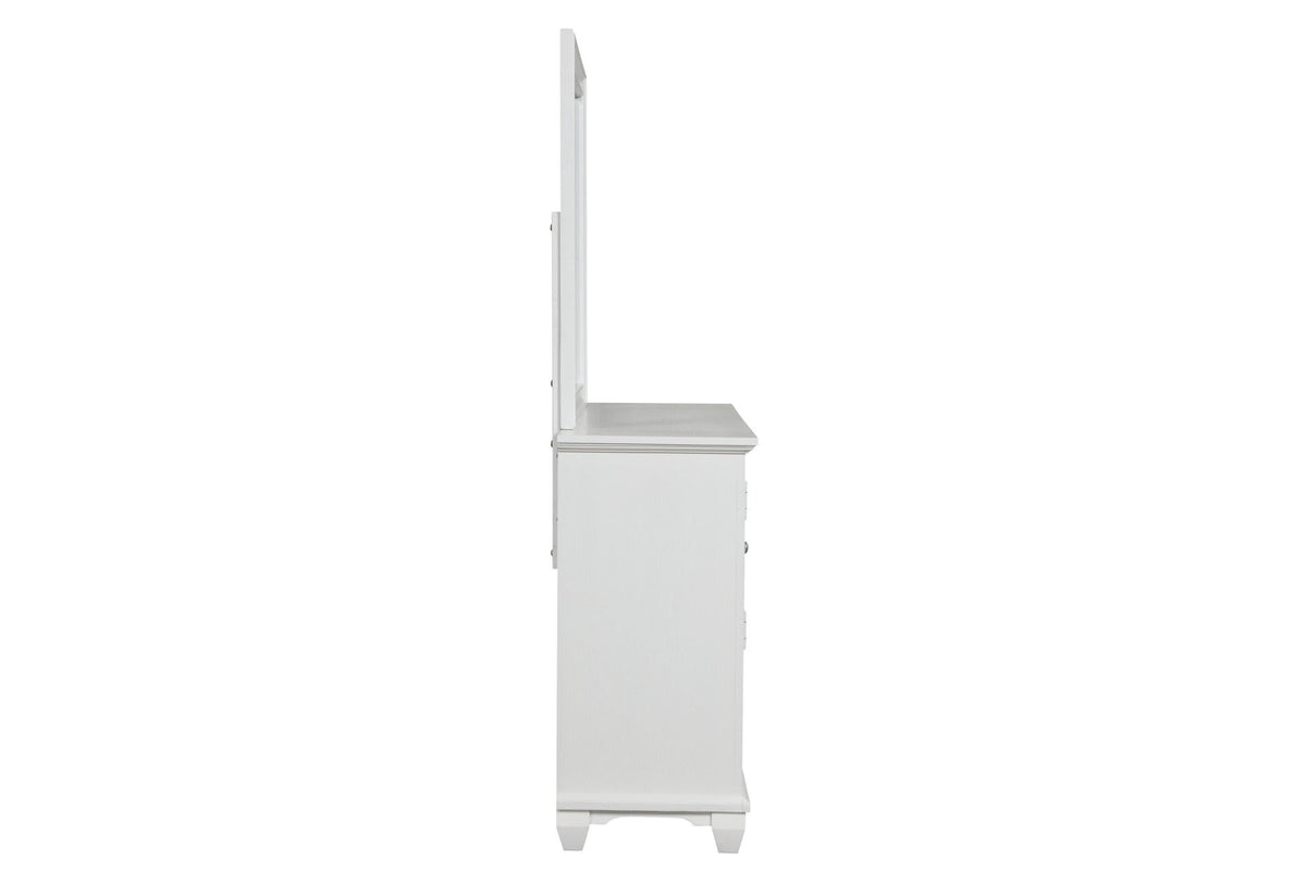 Jamestown - Landscape Mirror - White