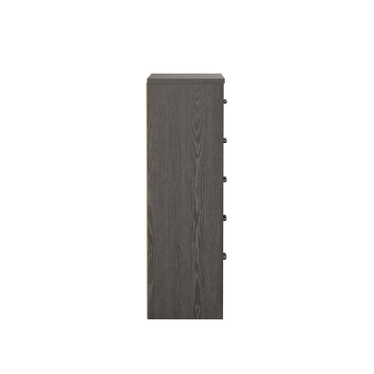 5 Drawer Dresser - Gray / Brown