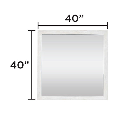 Denver - Square Mirror - Natural / Rustic