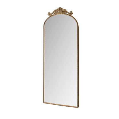 Vintage Arched Full Body Mirror, Wall Mounted For Living Room
