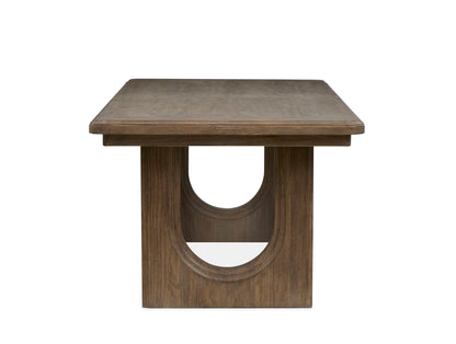 Westbourne - Extendable Trestle Dining Table - Dark Umber