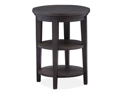 Westley Falls - Round Accent End Table - Graphite