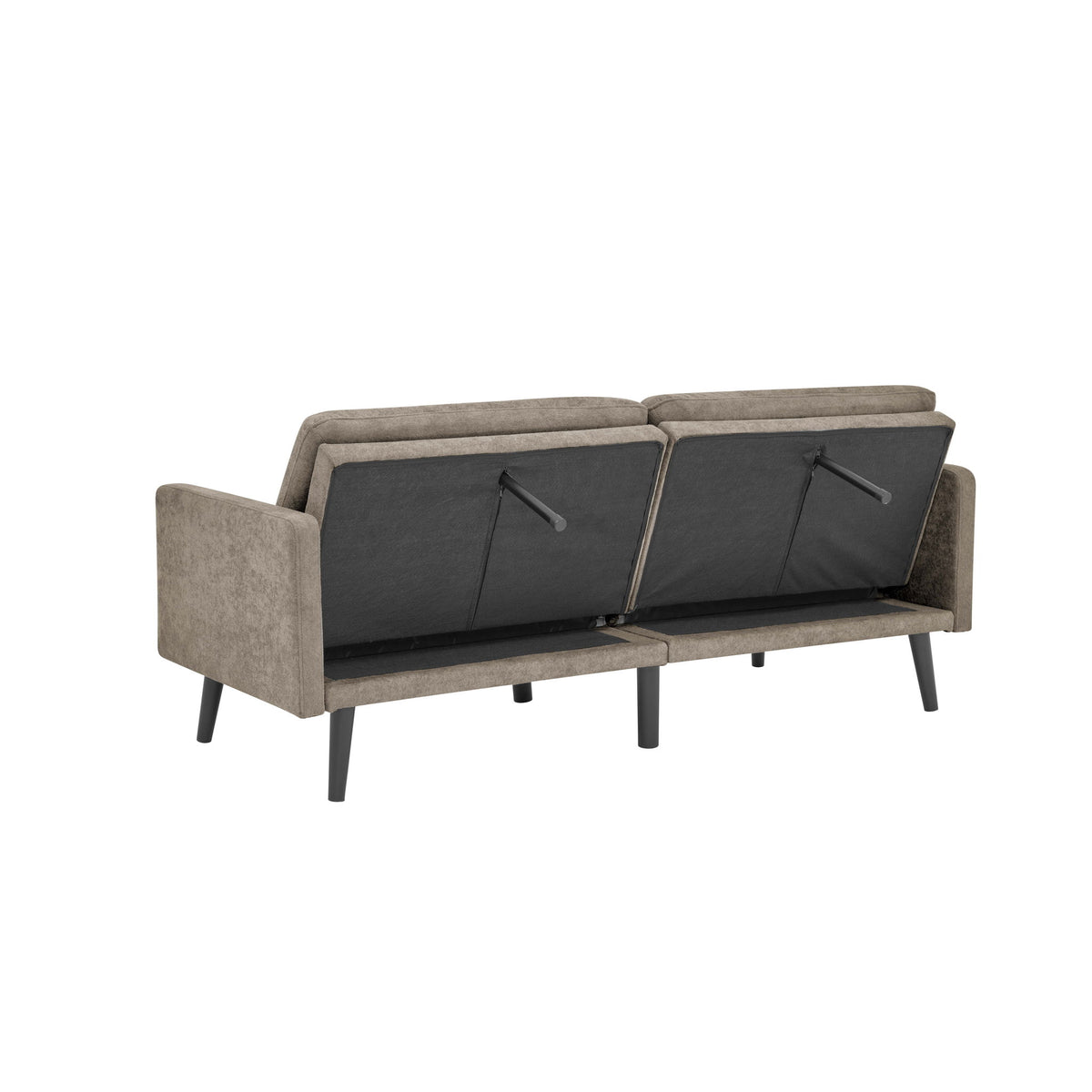Easy Convert Futon Sofa With Tufted Back And Seat