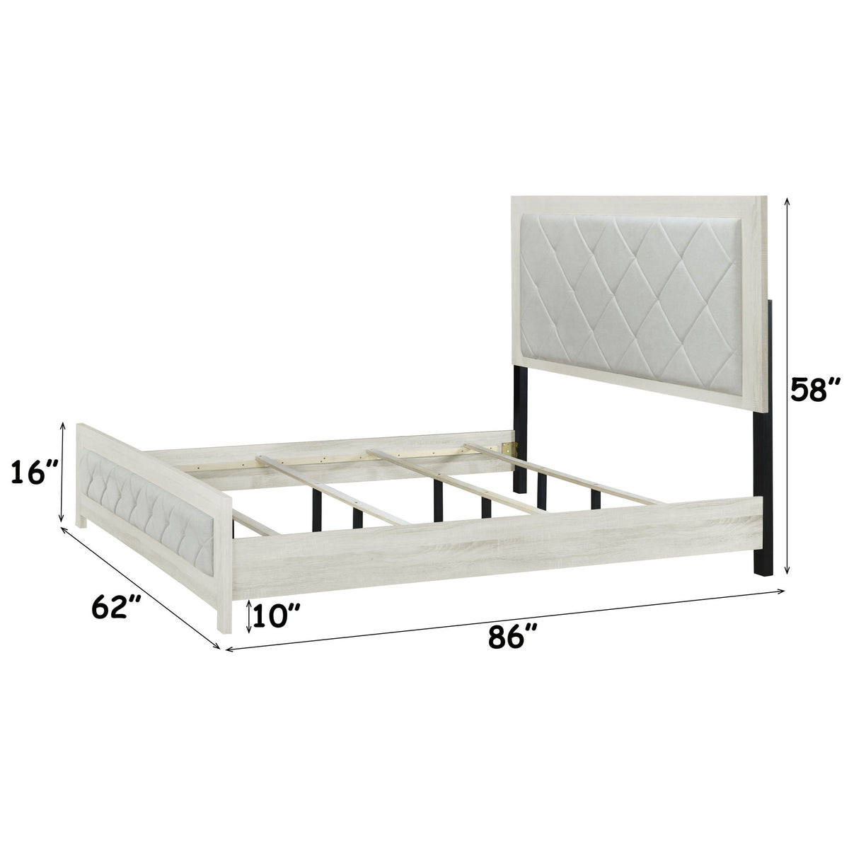 Jehoram - Lozenge Upholstered Design Bed