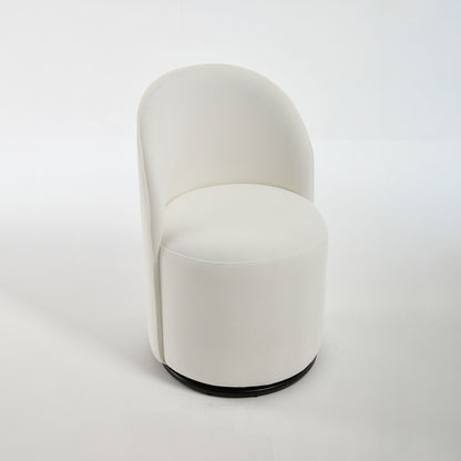 360 Degree Swivel Armless Dining Barrel Chair