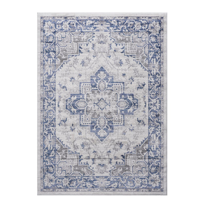 Marfi - 6' X 9' Oriental Area Rug - Blue / Gray