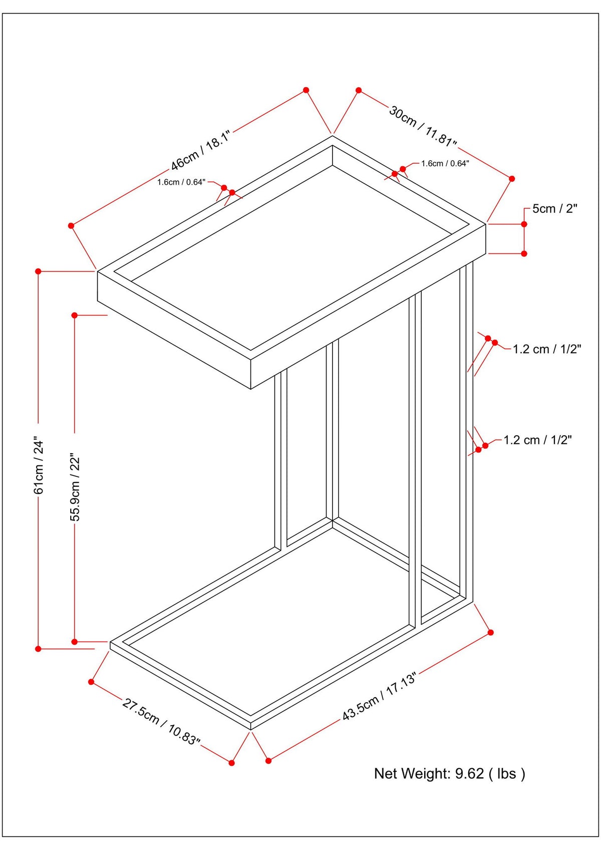 Gallagher - Handcrafted C Side Table