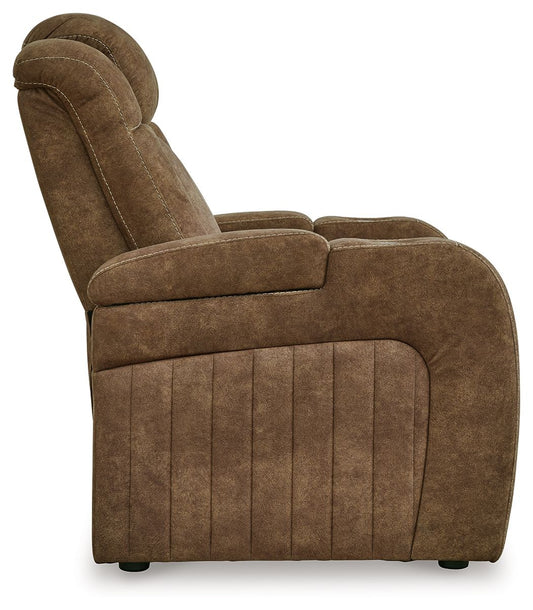 Wolfridge - Power Recliner/Adj Headrest - Brindle
