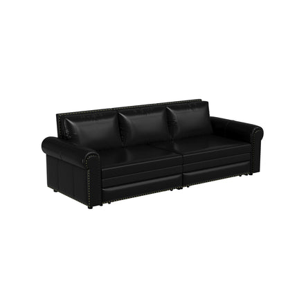 Chesterfield Sofa & Pull Out Bed