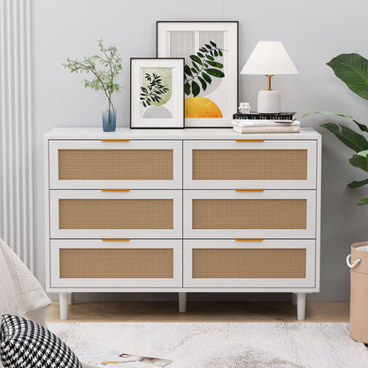 6 Drawer Storage Modern Cabinet For Bedroom