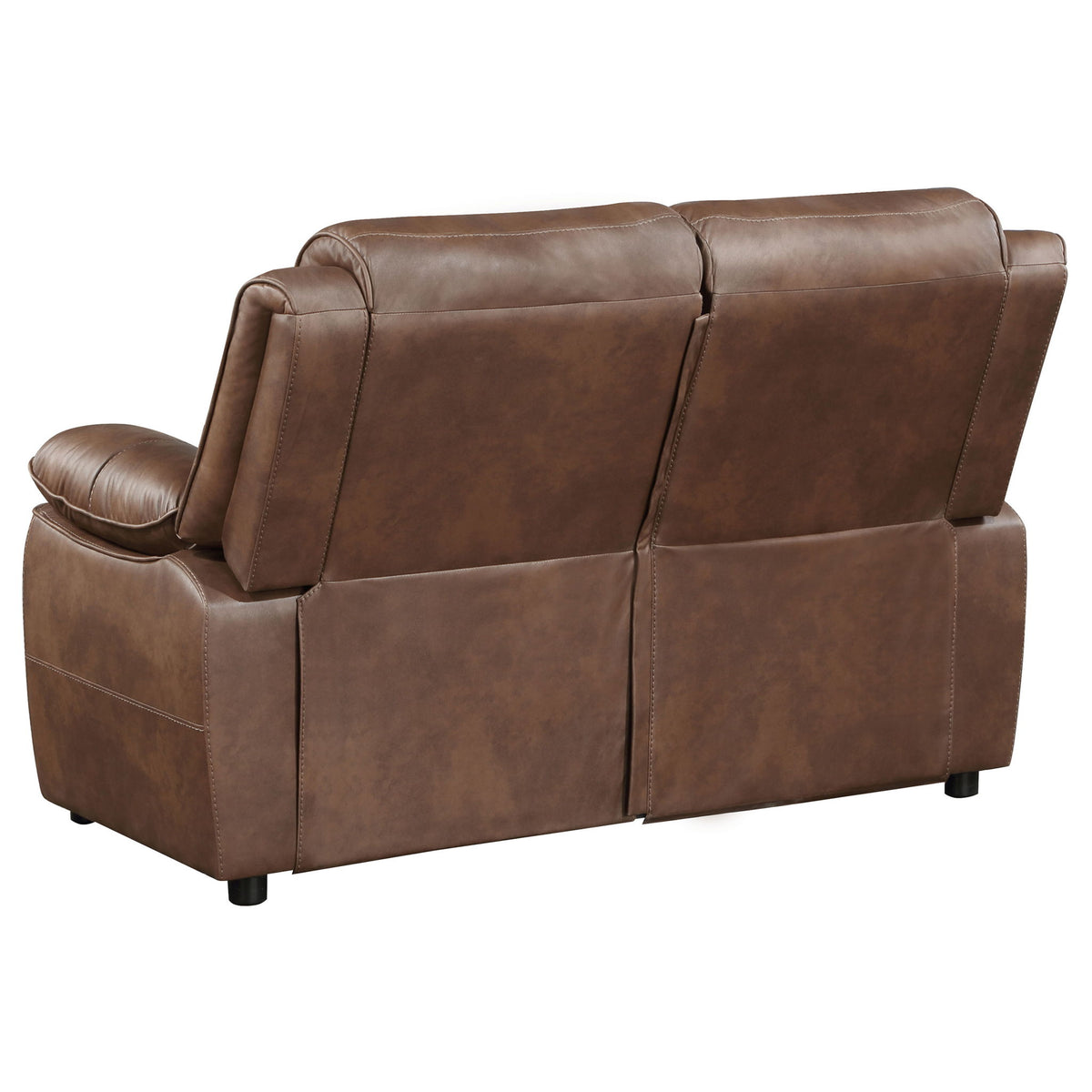 Worthington - Padded Arm Loveseat - Dark Brown