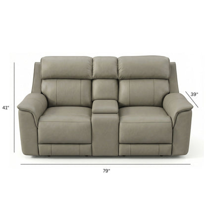 Oslo - Dual Power Reclining Loveseat With Console