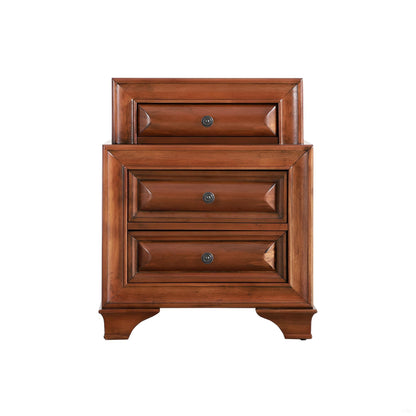Storage Nightstand - Oak