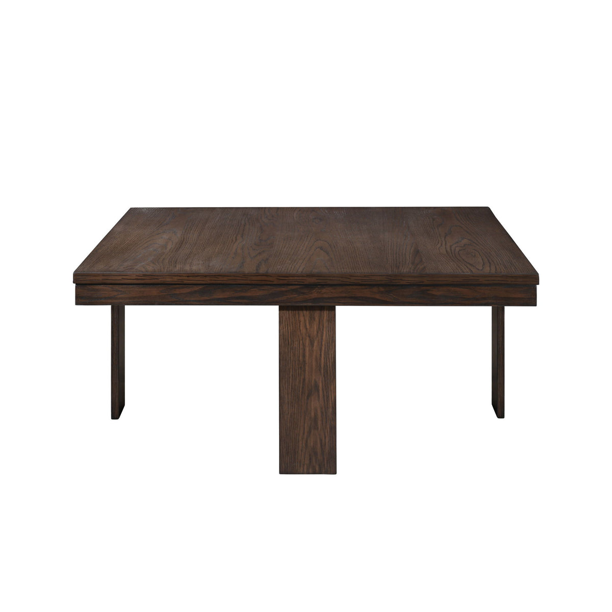 Paxton - 5 Piece Living Room Set (Storage Coffee Table With 4 Tuck-In Ottomans) - Dark Brown