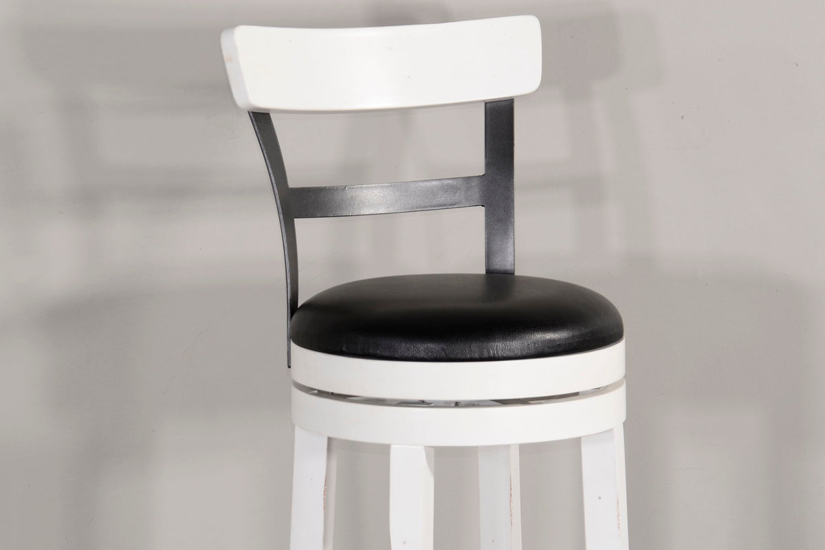 Carriage House - Barstool With Back & Swivel Cushion Seat