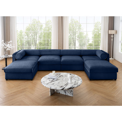 Contemporary Elegant Sofa With Storage And Ottoman
