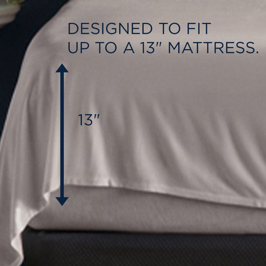 Linens - Tempur Rayon from Bamboo Sheet Set - Cool Gray