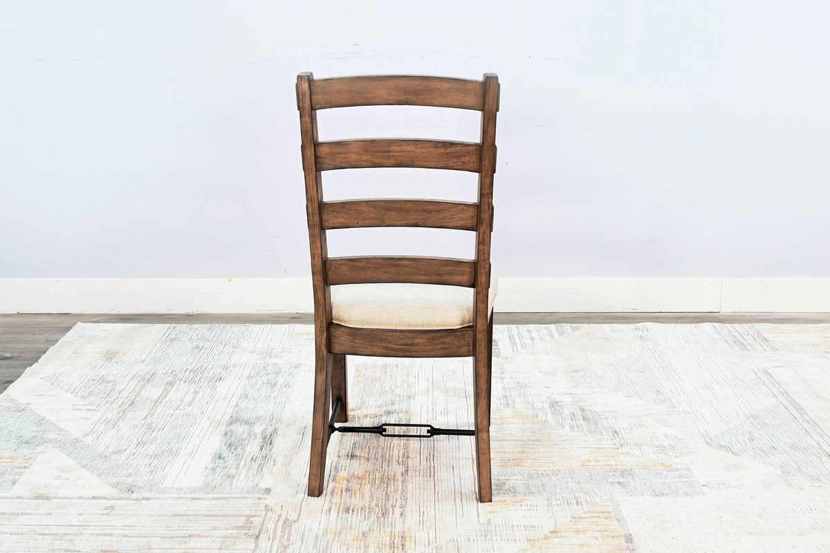 Doe Valley - Yellowstone Ladderback Chair, Cushion Seat (Set of 2) - Buckskin