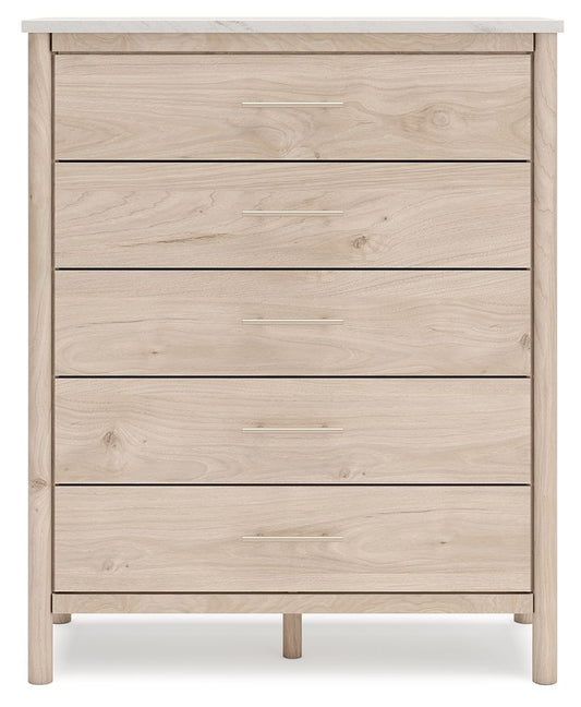 Cadmori - Five Drawer Wide Chest - Two-Tone