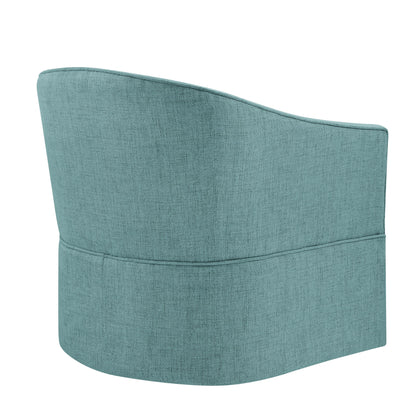 Solitude - Skirted Swivel Accent Chair With Hemp Like