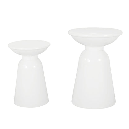 Serenita - Outdoor Side Tables With Flared Design (Set of 2)
