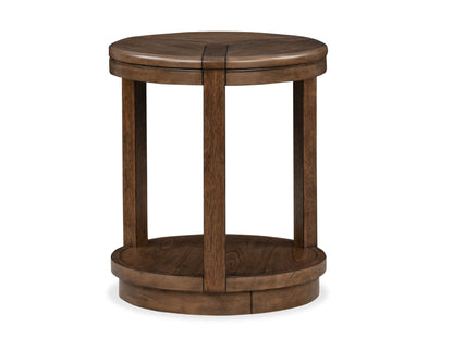 Connolly - Round End Table - Brown