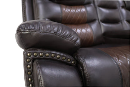 Nikko - Console Loveseat With Dual Recliners