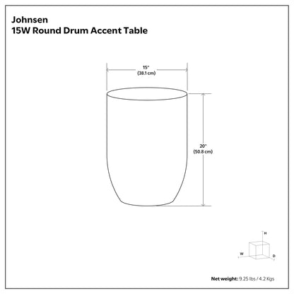 Johnsen - Morse Pattern Accent Table - Antique Brass