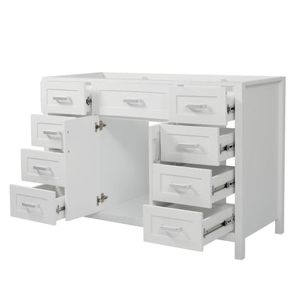 Bathroom Vanity Cabinet Only With 2 Soft Close Doors And 8 Drawers
