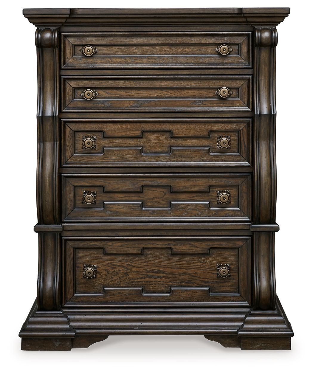 Maylee - Five Drawer Chest - Dark Brown
