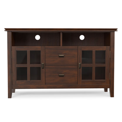 Artisan - TV Media Stand, Handcrafted - Russet Brown
